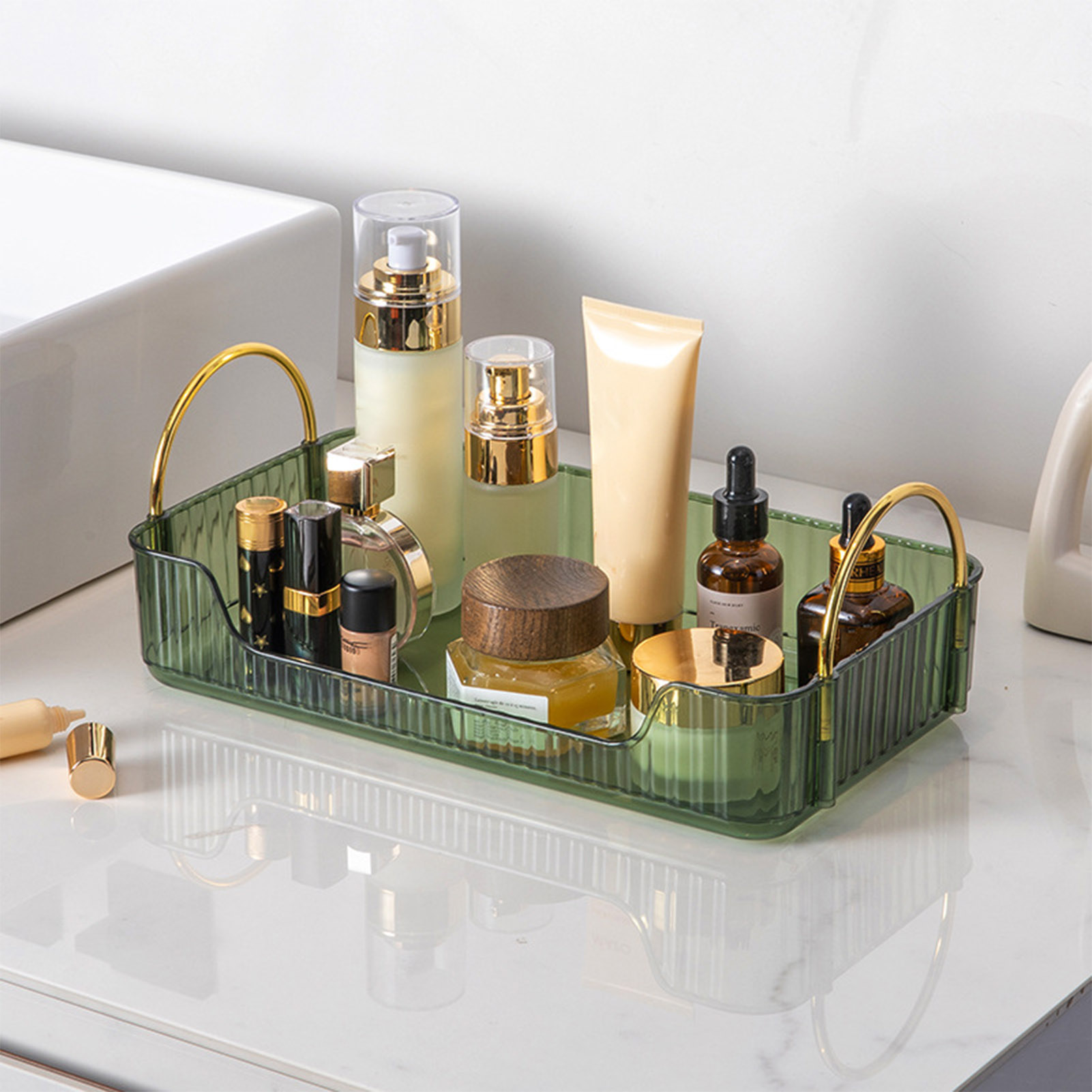 Bathroom Organizer Rack Light  - огляд і ціна Luxury Skincare Tray