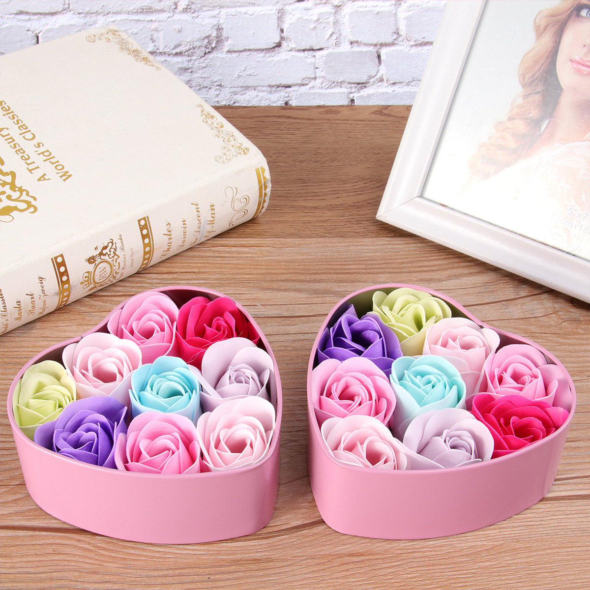 Rose Soap Flower Soap Set in E - огляд і ціна Luxury Skincare Sets