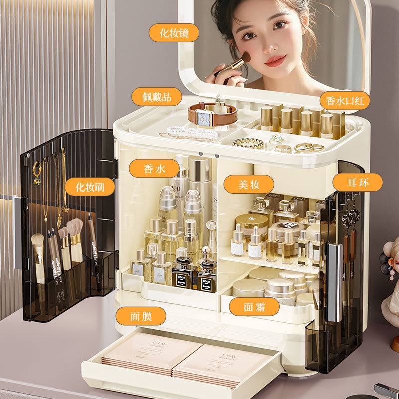 Cosmetics storage box, mirror, - огляд і ціна High Luxury Skincare