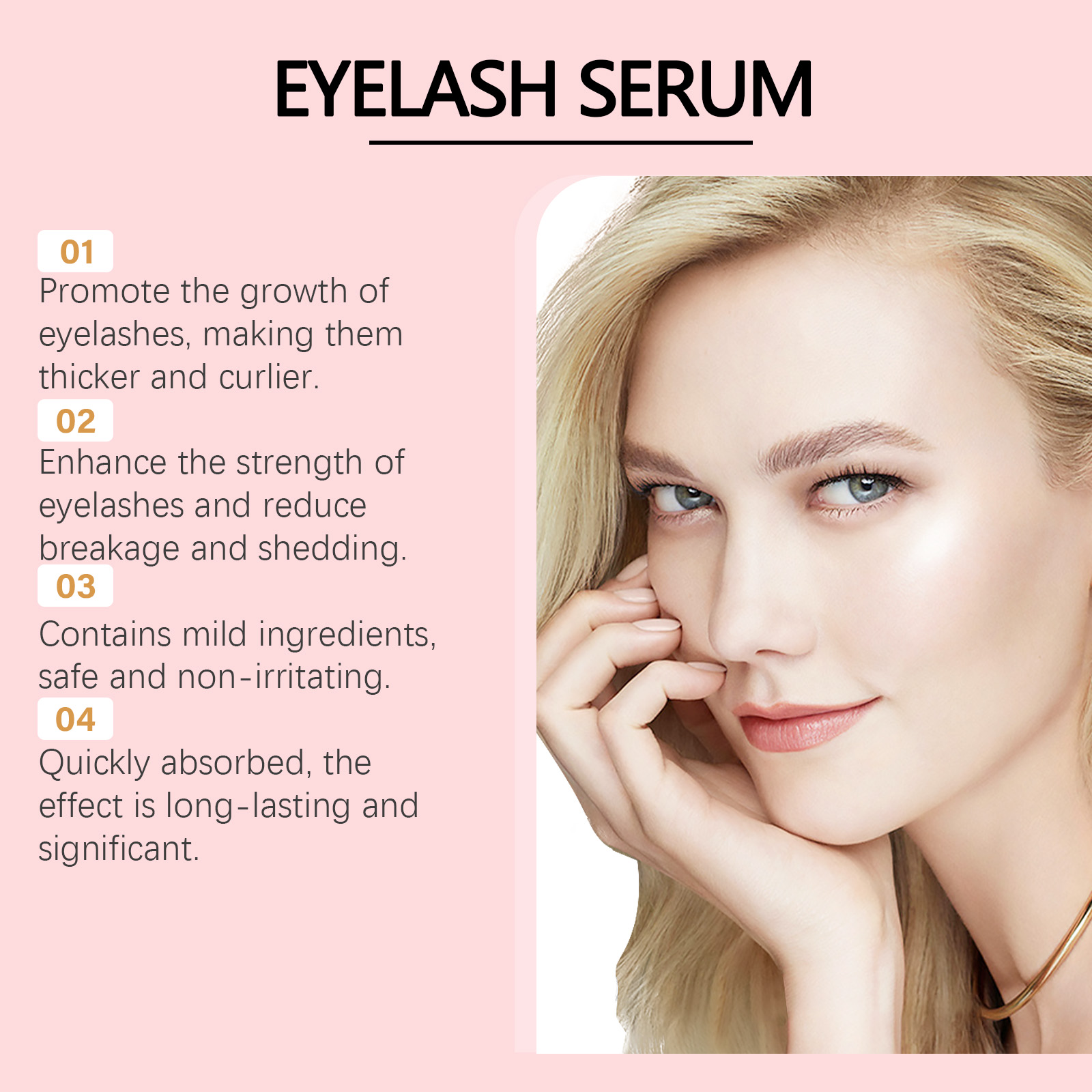 Eyelash Enhancer Serum Nourish - огляд і ціна Growth Factor Serum
