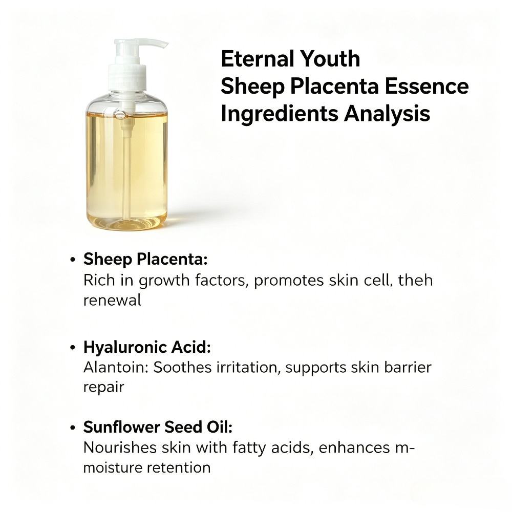 500ml Sheep Placenta Essence L - огляд і ціна Placenta Extract Serum
