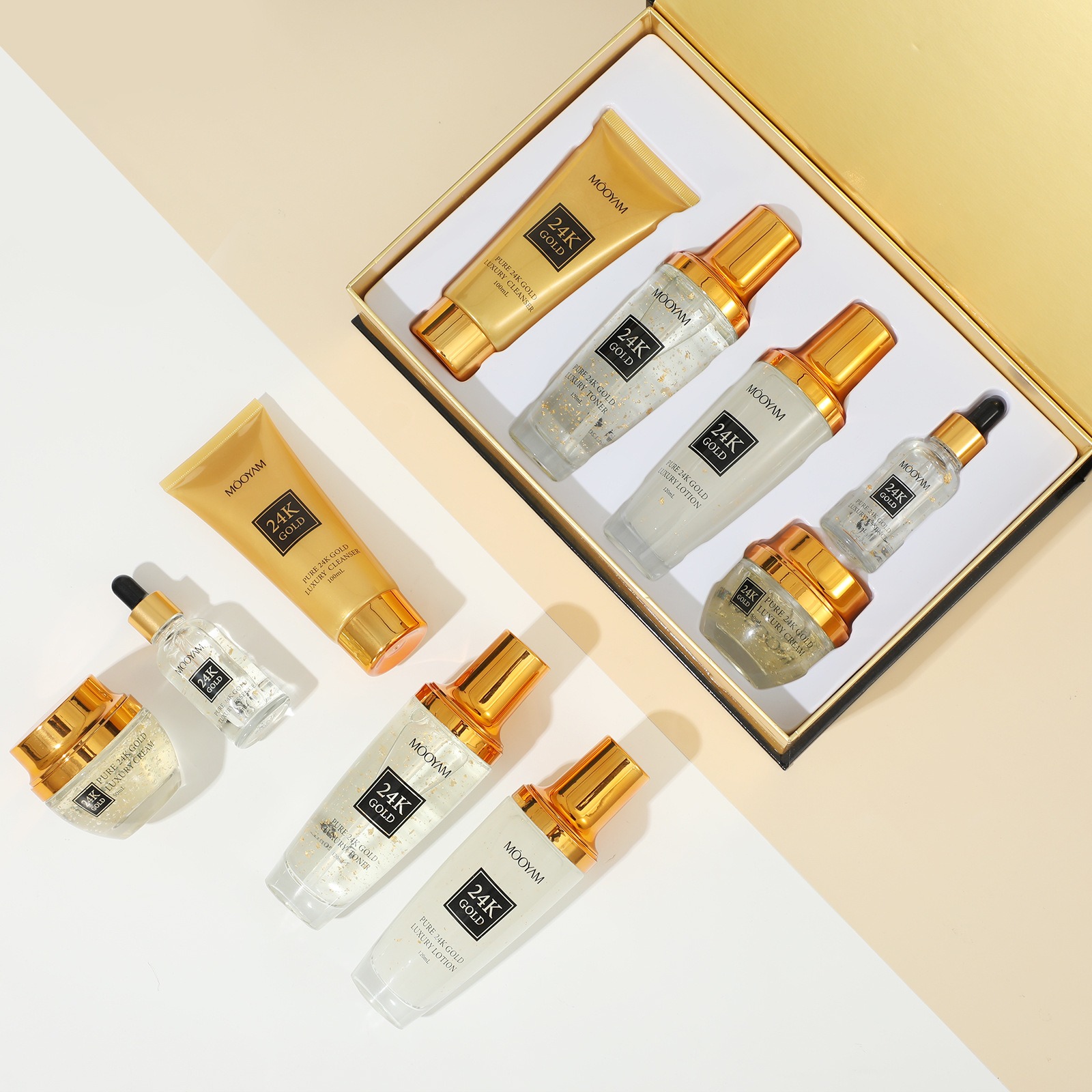 24K Gold LUXURY Moisturizin An - огляд і ціна Luxury Skincare Sets