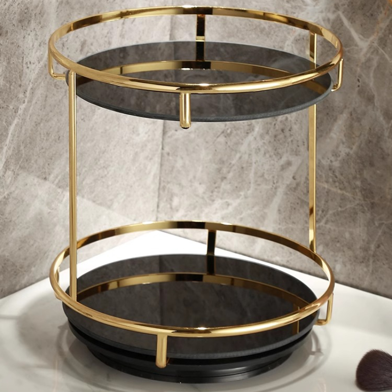 Brass Double-Tier Perfume Stor - огляд і ціна Luxury Skincare Tray