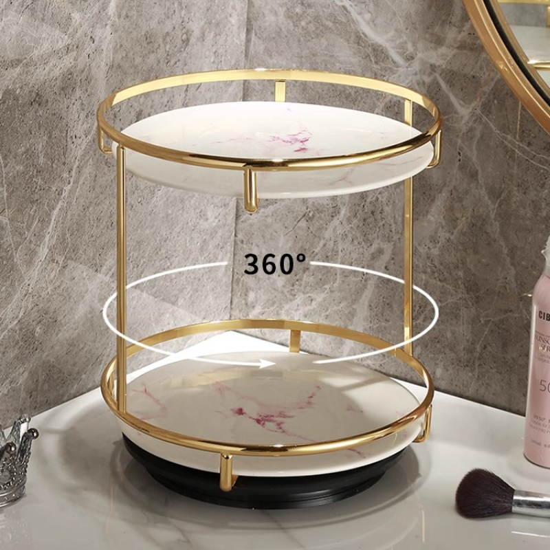 Brass Double-Tier Perfume Stor - огляд і ціна Luxury Skincare Tray