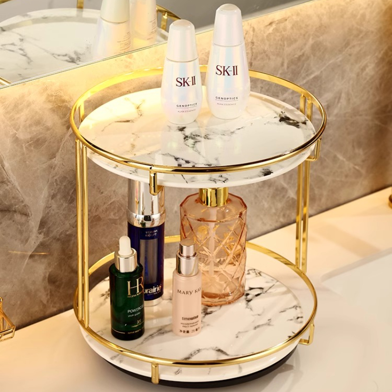 Brass Double-Tier Perfume Stor - огляд і ціна Luxury Skincare Tray