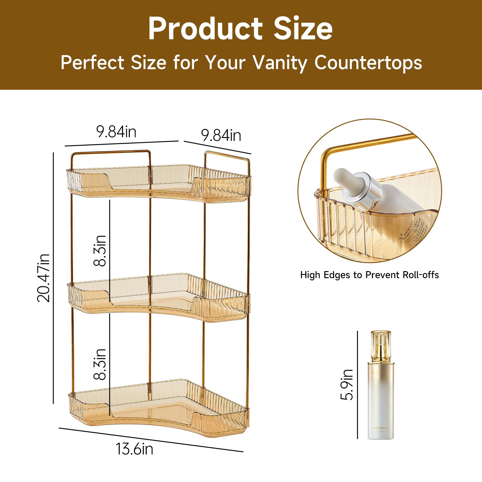 3 Tier Clear Bathroom Organize - огляд і ціна Luxury Skincare Tray