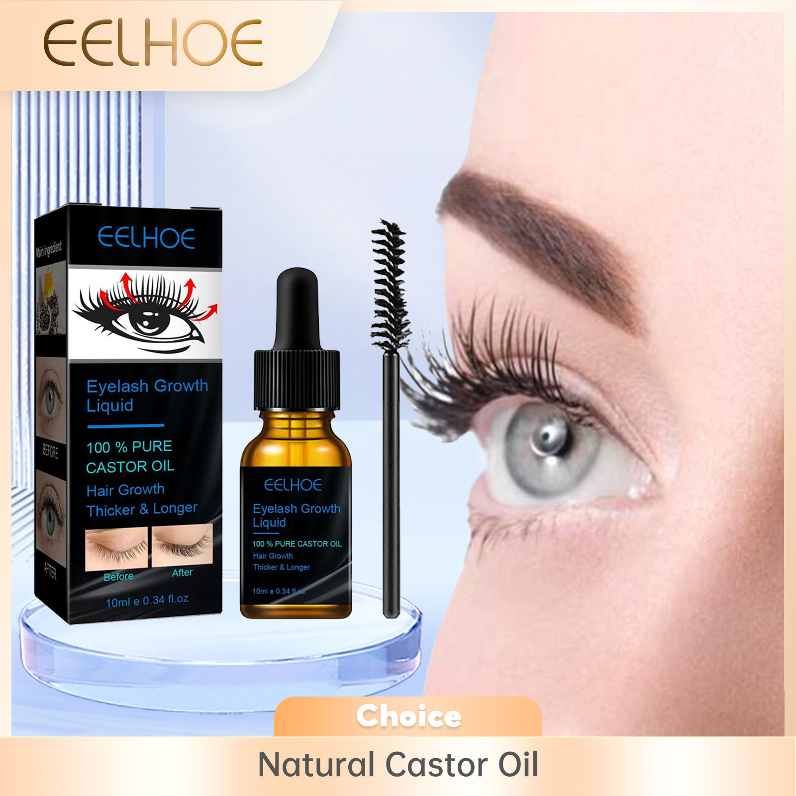 Castor Oil Eyelash Growth Seru - огляд і ціна Growth Factor Serum